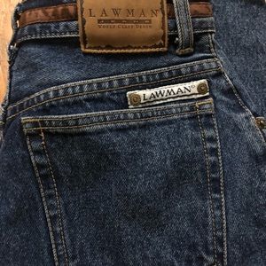Retro lawman women’s high waisted jeans